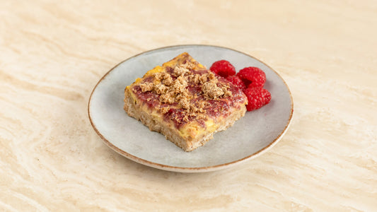 Raspberry Custard Crumble